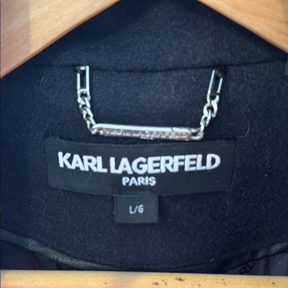 Karl Lagerfeld Elegant Black Outerwear